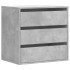 Cajonera de esquina madera ingeniería gris hormigón 60x41x58