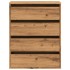 Cajonera de esquina madera ingeniería roble artisan 60x41x76