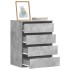 Cajonera de esquina madera ingeniería gris hormigón 60x41x76