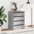 Cajonera de esquina madera ingeniería gris hormigón 60x41x76