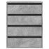 Cajonera de esquina madera ingeniería gris hormigón 60x41x76
