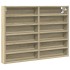 Vitrina de madera de ingeniería roble Sonoma 80x8,5x58