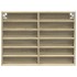 Vitrina de madera de ingeniería roble Sonoma 80x8,5x58