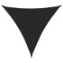 Toldo de vela triangular tela Oxford negro 6x6x6