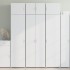 Aparador alto madera de ingeniería blanco 70x42,5x185