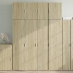 Aparador alto madera de ingeniería roble Sonoma 80x42,5x249 cm
