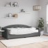 Sofá cama con colchón tela gris oscuro 100x200