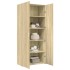 Aparador de madera de ingeniería roble Sonoma 80x42,5x185