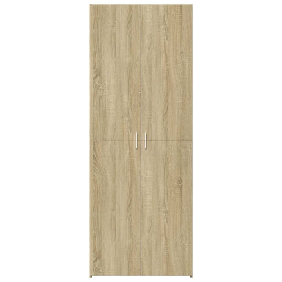 Aparador de madera de ingeniería roble Sonoma 80x42,5x185