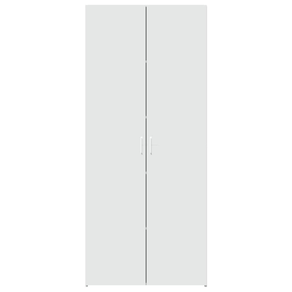 Aparador alto madera de ingeniería blanco 80x42,5x185