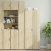 Armario estrecho madera ingeniería roble Sonoma 30x42,5x225 cm