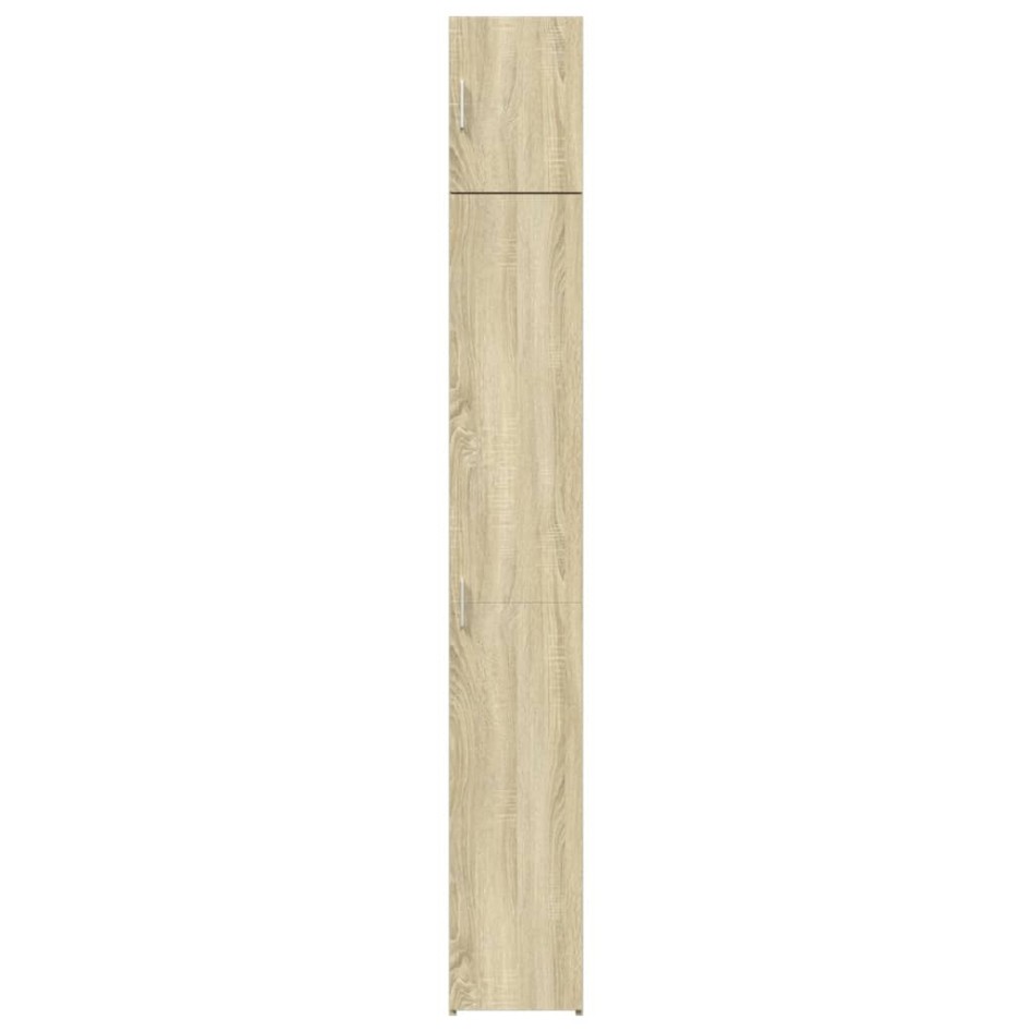 Armario estrecho madera ingeniería roble Sonoma 30x42,5x225