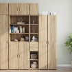 Armario estrecho madera ingeniería roble Sonoma 30x42,5x225 cm