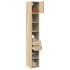 Armario estrecho madera ingeniería roble Sonoma 30x42,5x225