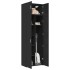 Armario de madera de ingeniería negro 70x42,5x225