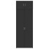 Armario de madera de ingeniería negro 80x42,5x225