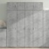 Armario de madera de ingeniería gris hormigón 80x42,5x225