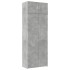 Armario de madera de ingeniería gris hormigón 80x42,5x225
