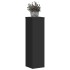 Soporte de plantas 2 uds madera ingeniería negro 17x17x60