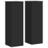Soportes de plantas 2 uds madera ingeniería negro 25x25x80