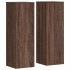 Soportes para plantas 2 uds madera marrón roble 33x33x100