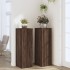 Soportes para plantas 2 uds madera marrón roble 33x33x100