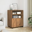 Armario con ruedas madera ingeniería roble artisian 60x48x81 cm