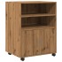 Armario con ruedas madera ingeniería roble artisian 60x48x81