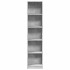 Estantería de madera de ingeniería gris hormigón 40x24x176