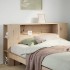 Cabecero de cama con almacenaje madera maciza de pino 120