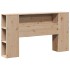 Cabecero de cama con almacenaje madera maciza de pino 120