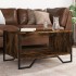 Mesa de centro madera contrachapada roble ahumado 75x51x40