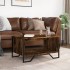 Mesa de centro madera contrachapada roble ahumado 75x51x40