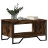 Mesa de centro madera contrachapada roble ahumado 75x51x40