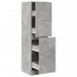 Armario botiquín madera ingeniería gris hormigón 40x41x144,5