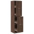 Armario botiquín madera ingeniería marrón roble 40x41x174,5