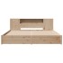 Cama con estantería sin colchón madera maciza de pino