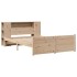 Cama con estantería sin colchón madera maciza de pino