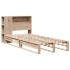 Cama con estantería sin colchón madera maciza 90x200
