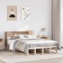 Cama con estantería sin colchón madera maciza 120x190