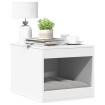 Mueble arenero para gatos madera ingeniería blanco 47x59x42 cm