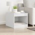 Mueble arenero para gatos madera ingeniería blanco 47x59x42
