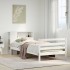 Cama con estantería sin colchón madera maciza de pino 90x190