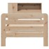Estructura de cama sin colchón madera maciza pino 75x190
