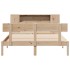 Cama con estantería sin colchón madera maciza de pino