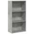 Estantería de madera de ingeniería gris hormigón 60x30x114