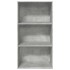 Estantería de madera de ingeniería gris hormigón 60x30x114