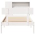 Cama con estantería sin colchón madera maciza de pino 90x190