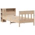 Cama con estantería sin colchón madera maciza de pino