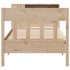 Cama con estantería sin colchón madera maciza de pino